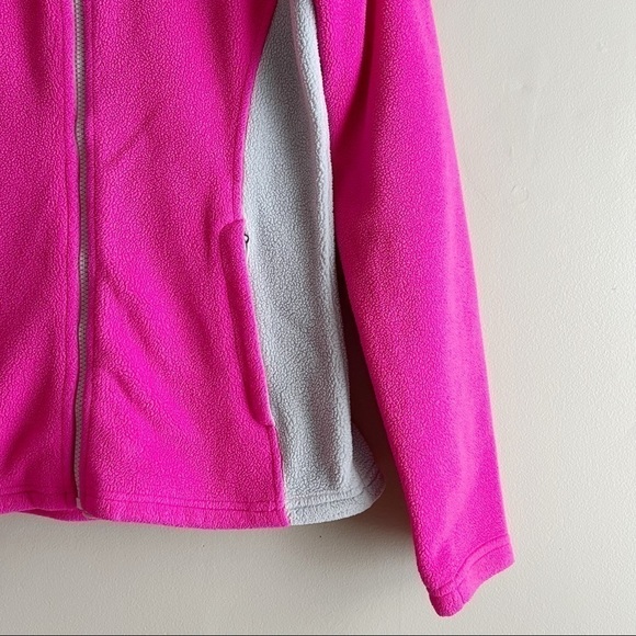 The North Face • Full Zip Fleece Jacket‎ in Hot Pink and Light Grey, Size XS - Picture 7 of 14